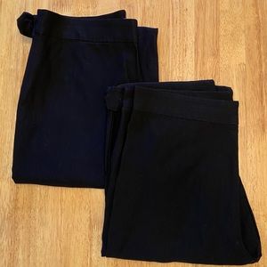 TWO ModCloth black side-zip Hollywood pants